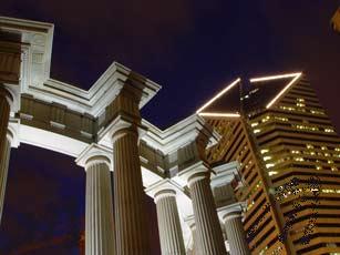 Peristyle with Building Behind