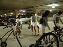 Bikes in Millennium Park Garage