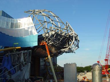 Pritzker Pavillion Under Construction Aug 19, 2003