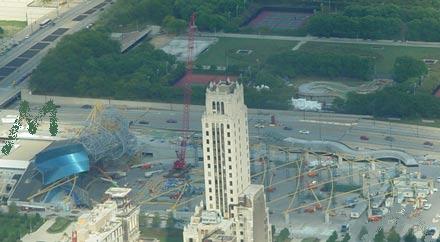 View of Gehry Bandshell from the Sears Tower