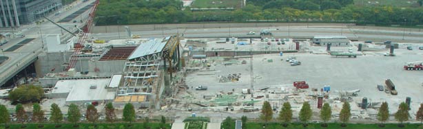 Pritzker Pavilion Under Construction October 3, 2002